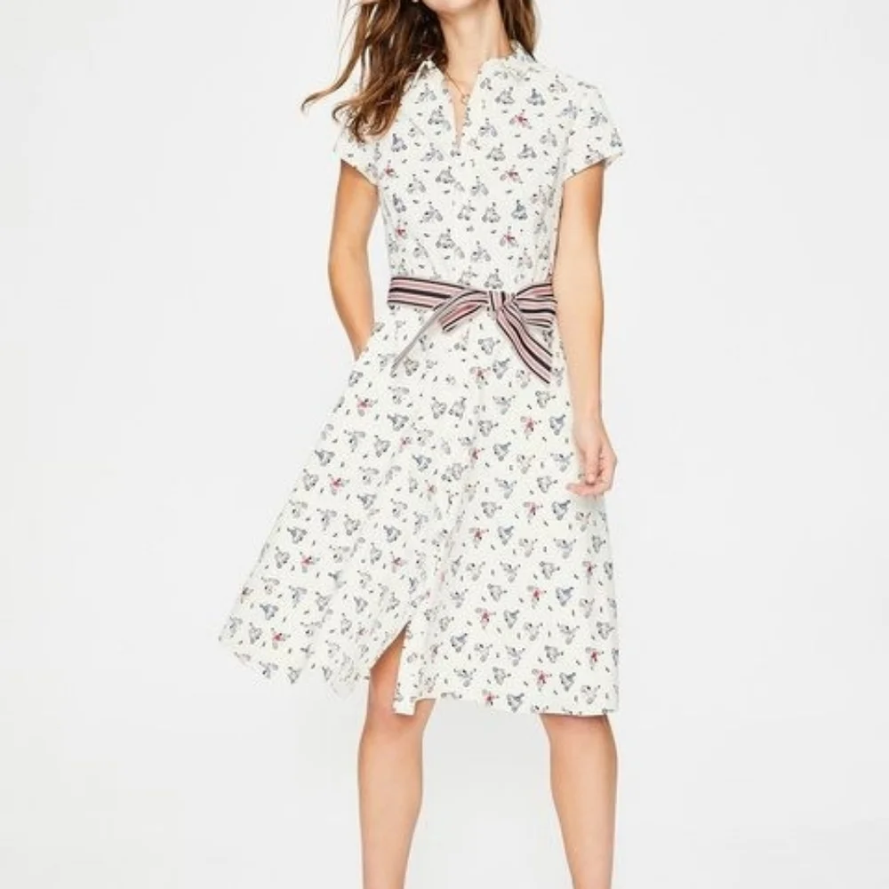 12R US NWT Boden Sofia Vespa Shirt Dress Cotton Blend - Picture 10 of 11